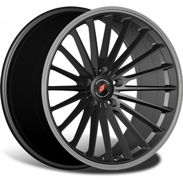 Inforged IFG36 8 R19 PCD:5/108 ET:45 DIA:63.3 Black Machined Lip