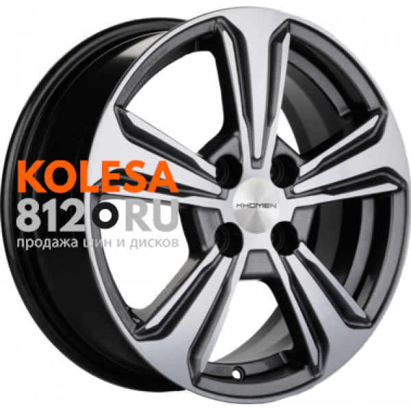 Khomen Wheels KHW1502 6 R15 PCD:4/100 ET:45 DIA:56.6 Gray-FP