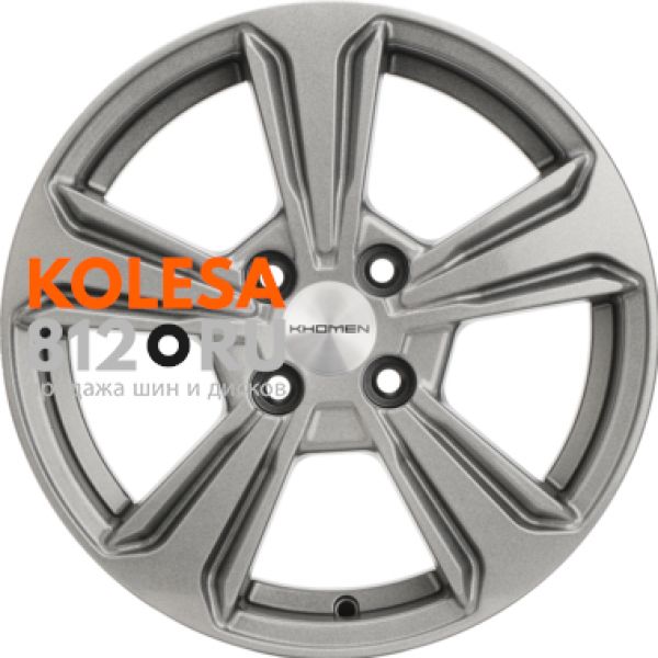 Khomen Wheels KHW1502 6 R15 PCD:4/100 ET:50 DIA:60.1 G-Silver