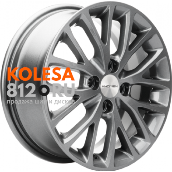 Khomen Wheels KHW1507 6 R15 PCD:5/100 ET:38 DIA:57.1 Gray-FP