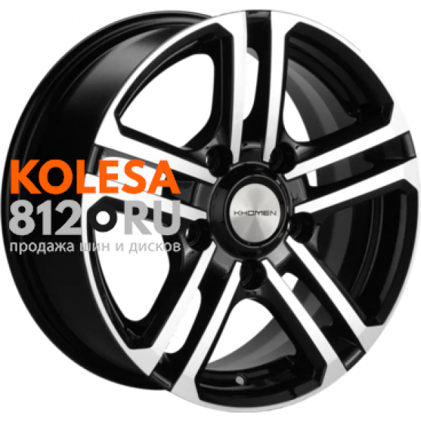 Khomen Wheels KHW1602 6.5 R16 PCD:5/139.7 ET:35 DIA:98.5 Black-FP