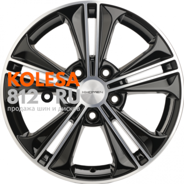 Khomen Wheels KHW1603 6 R16 PCD:5/112 ET:50 DIA:57.1 Black-FP