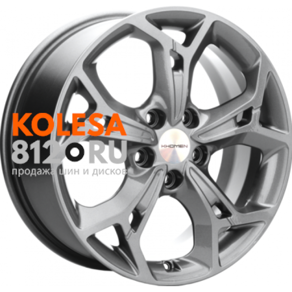 Khomen Wheels KHW1702 7 R17 PCD:5/114.3 ET:53 DIA:67.1 Gray