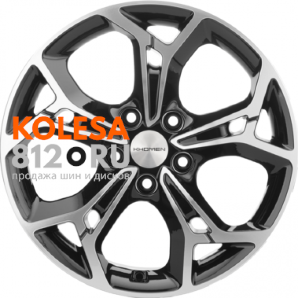 Khomen Wheels KHW1702 7 R17 PCD:5/112 ET:49 DIA:57.1 Black-FP