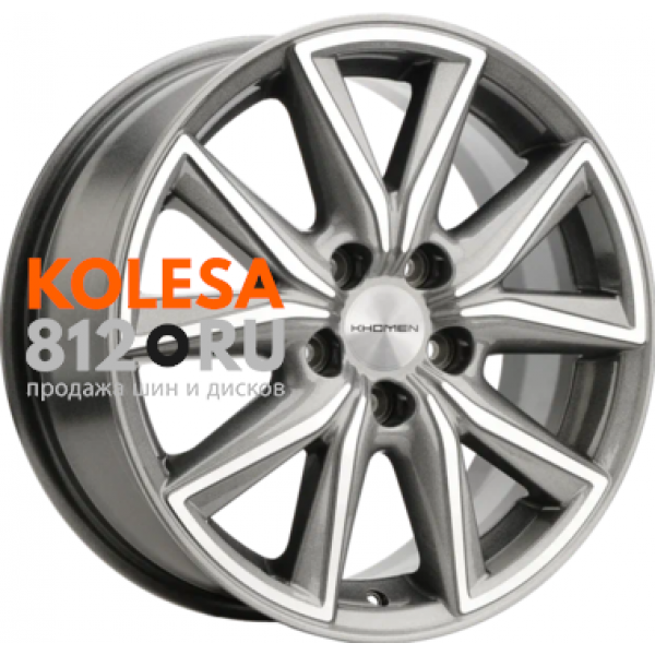 Khomen Wheels KHW1706 7 R17 PCD:5/108 ET:40 DIA:54.1 Gray-FP