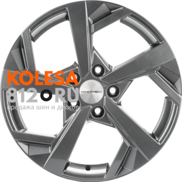 Khomen Wheels KHW1712 7 R17 PCD:5/114.3 ET:40 DIA:66.1 Gray