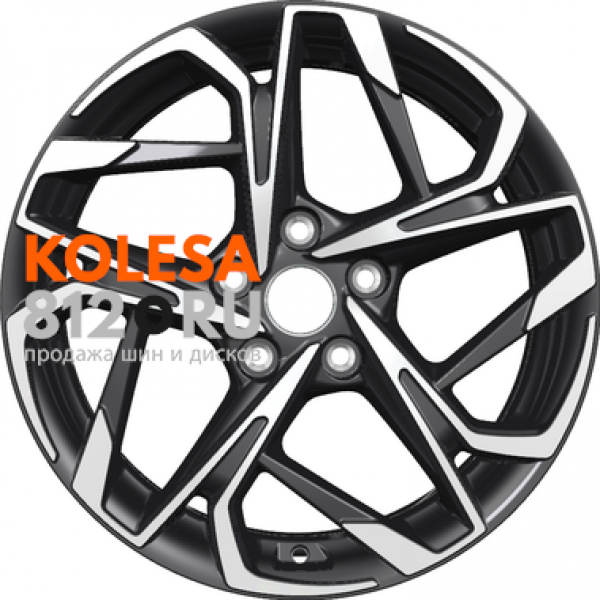 Khomen Wheels KHW1716 7 R17 PCD:5/114.3 ET:45 DIA:60.1 Black-FP