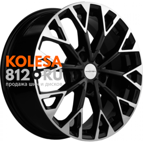 Khomen Wheels KHW1718 7 R17 PCD:5/108 ET:50 DIA:63.3 Black-FP