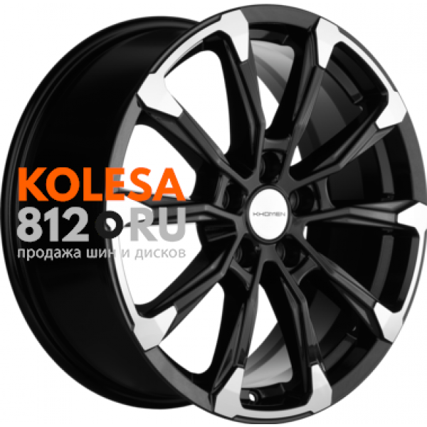 Khomen Wheels KHW1808 7.5 R18 PCD:5/114.3 ET:45 DIA:60.1 Black-FP