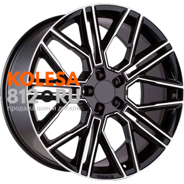 Khomen Wheels KHW2101 9.5 R21 PCD:5/120 ET:49 DIA:72.6 Black-FP