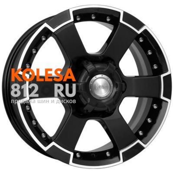 КиК M56 7 R16 PCD:6/139.7 ET:30 DIA:106.1 Алмаз Черный