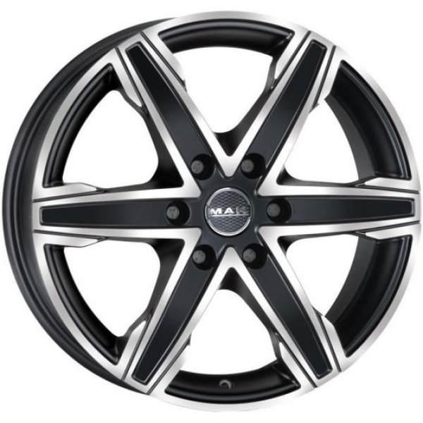 Mak King6 6.5 R16 PCD:6/125 ET:50 DIA:74.1 ice black