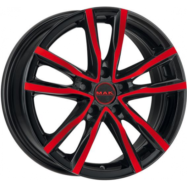 Mak Milano 6.5 R16 PCD:5/114.3 ET:40 DIA:76 Black and Red