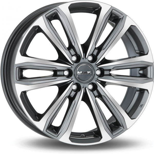 Mak Safari 6 7.5 R17 PCD:6/130 ET:50 DIA:84.1 Gunmetal Mirror Face