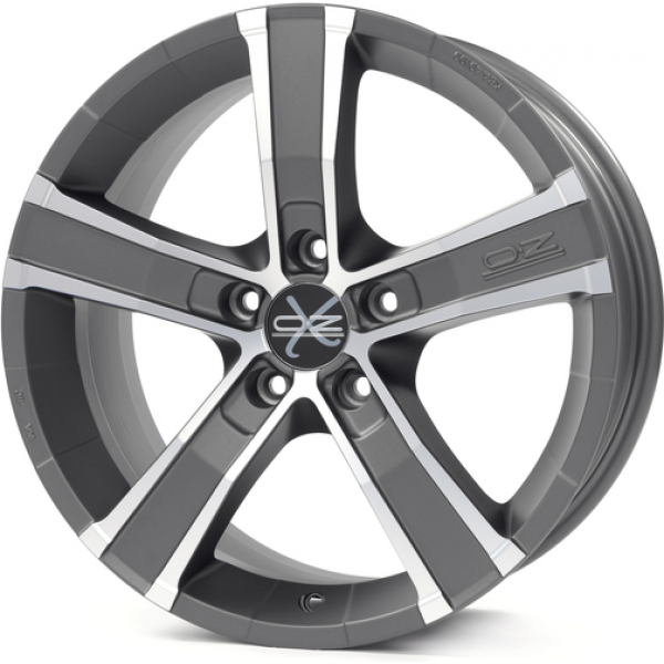 OZ Racing Sahara 5 8 R18 PCD:5/114.3 ET:35 DIA:79 MATT GRAPHITE DIAMOND CUT