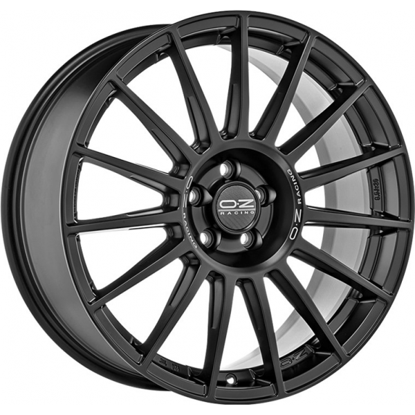 OZ Racing Superturismo Dakar 8.5 R20 PCD:5/112 ET:30 DIA:79 Matt Black Silver Lettering