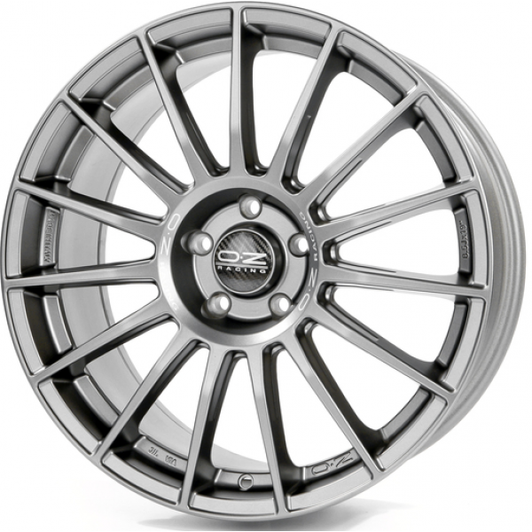 OZ Racing Superturismo LM 8.5 R19 PCD:5/112 ET:21 DIA:66.46 MATT GRAPHITE SILVER LETTERING