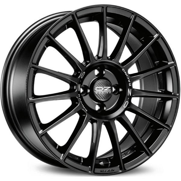 OZ Racing Superturismo LM 8 R18 PCD:5/114.3 ET:45 DIA:75 Matt Black Silver Lettering