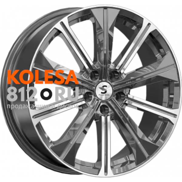 Premium Series КР-013 7 R19 PCD:5/108 ET:33 DIA:60.1 Diamond Gloss Graphite