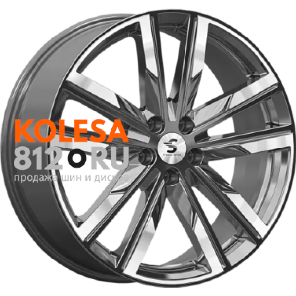 Premium Series КР014 8 R20 PCD:5/108 ET:46 DIA:63.35 Diamond Gloss Graphite